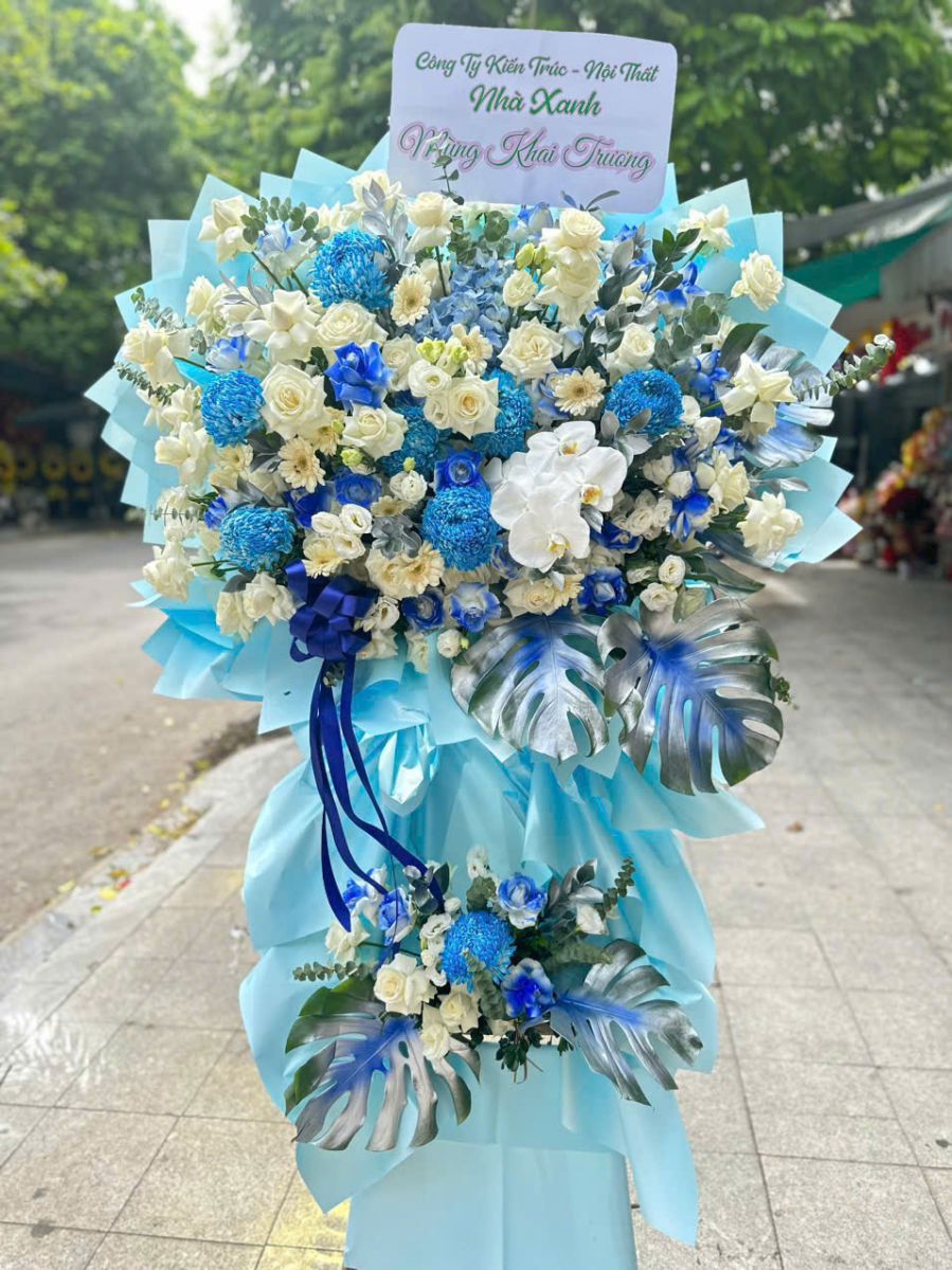 Hoa Khai Trương Tông Xanh Dương