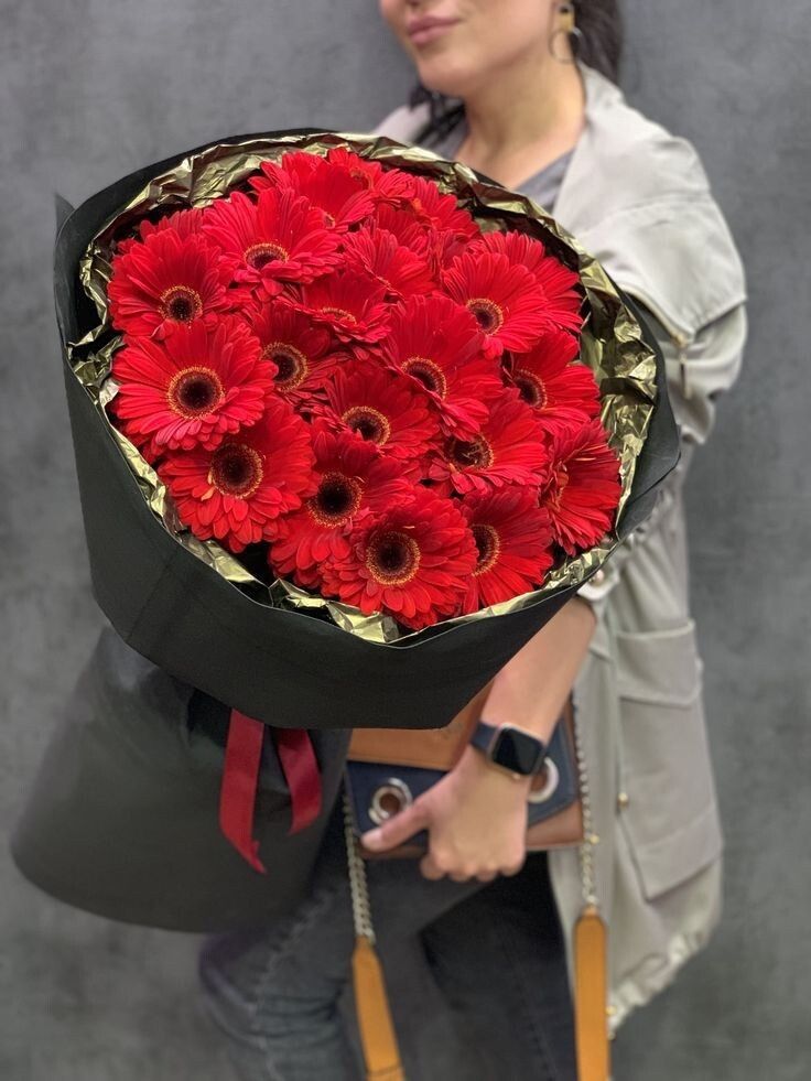 Bó Hoa Đồng Tiền Màu Đỏ